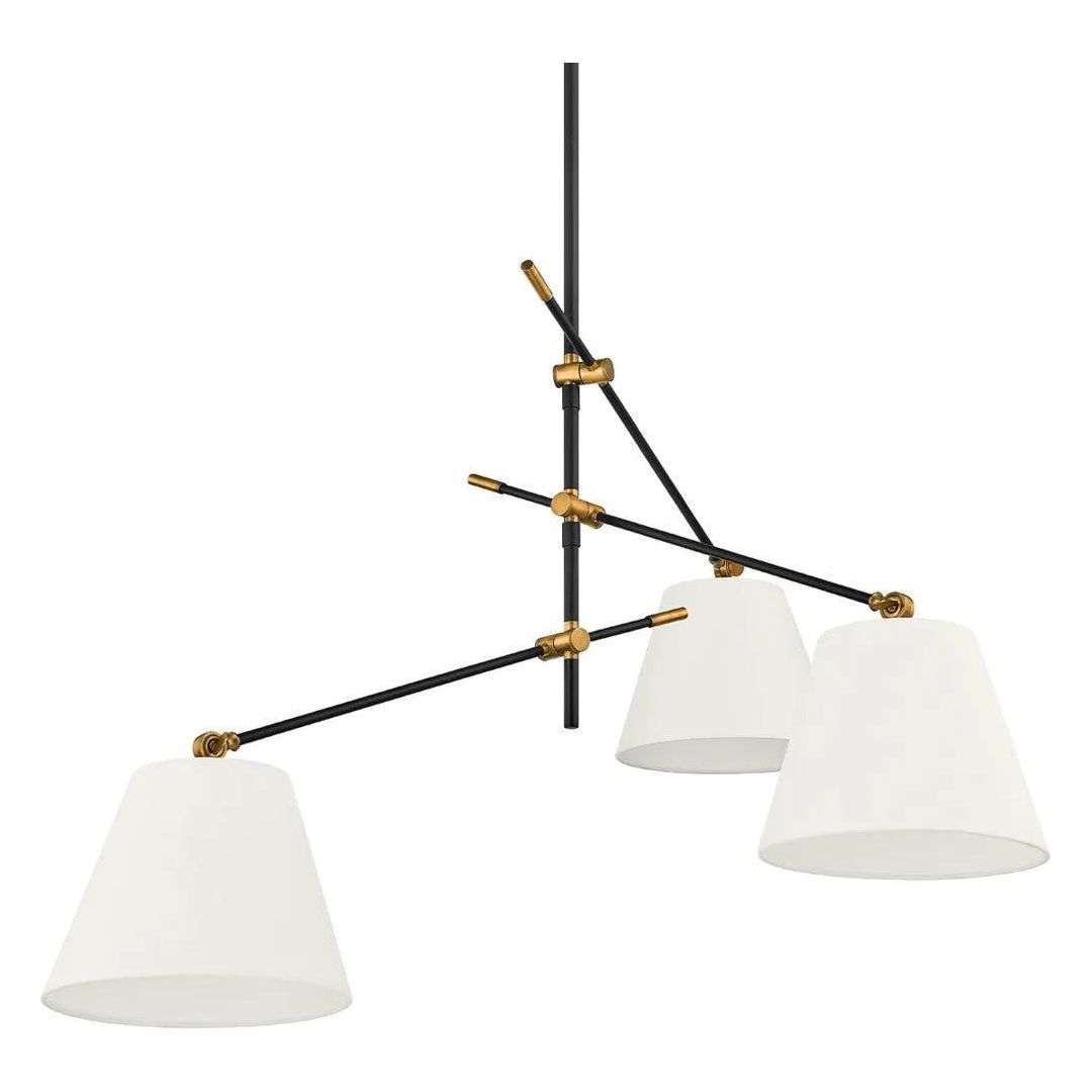 Troy Lighting - Navin Chandelier - F2653-PBR/TBK | Montreal Lighting & Hardware