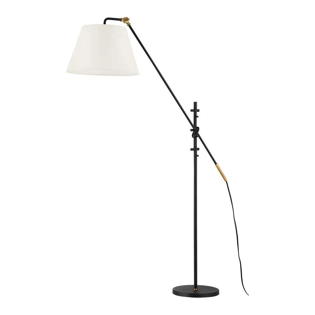 Troy Lighting - Navin Floor Lamp - PFL2678-PBR/TBK | Montreal Lighting & Hardware