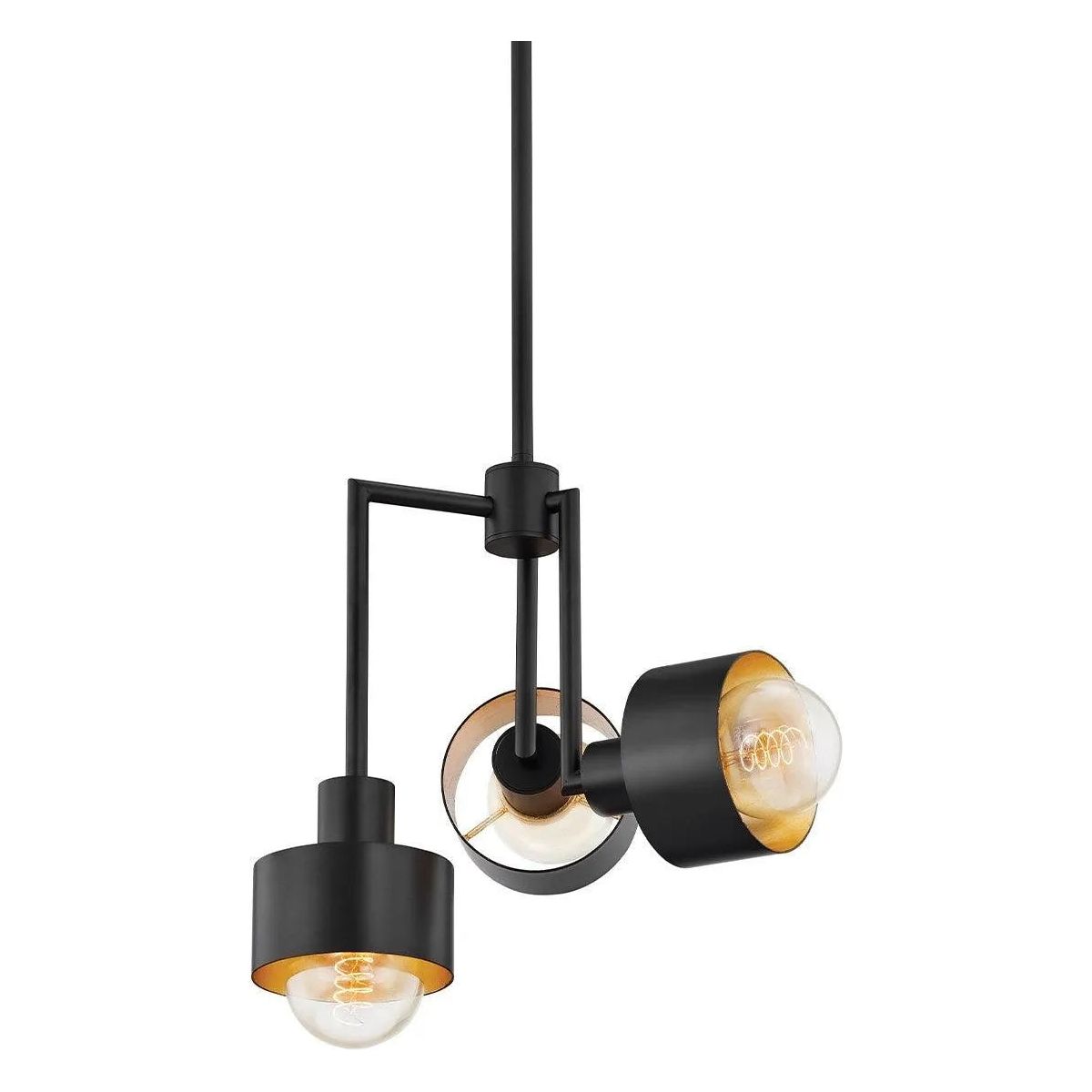 Troy Lighting - North Pendant - F8716-SBK/GL | Montreal Lighting & Hardware