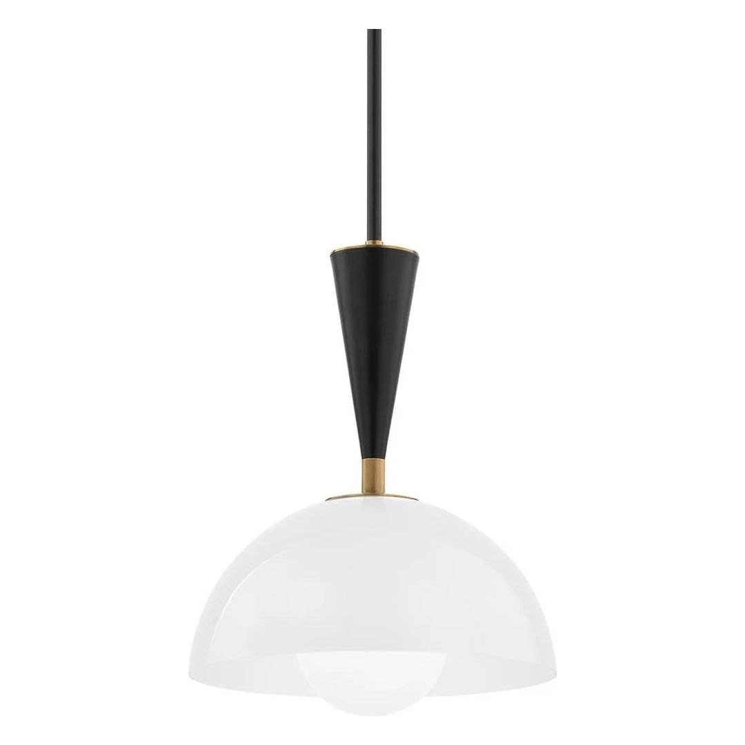 Troy Lighting - Payson Pendant - F1512-PBR/SBK | Montreal Lighting & Hardware