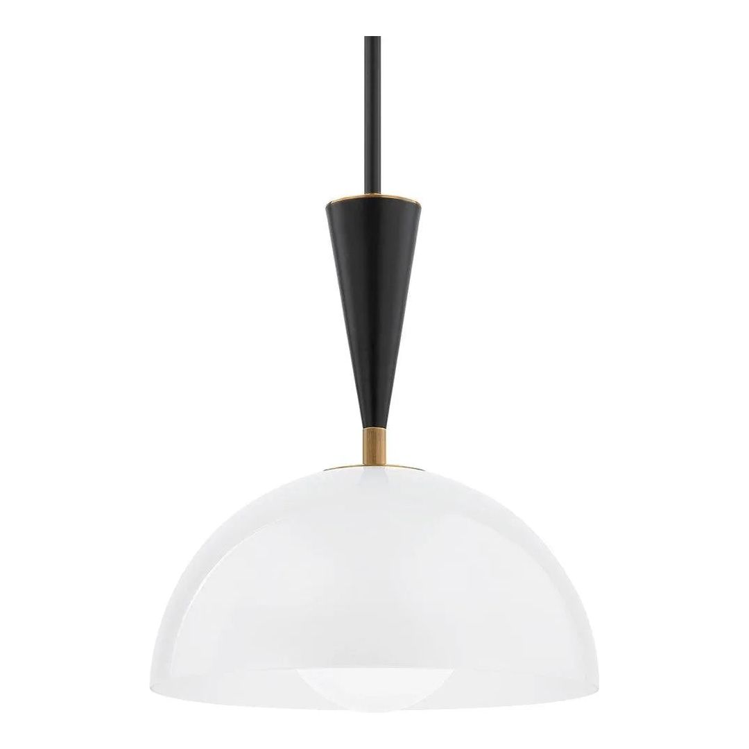 Troy Lighting - Payson Pendant - F1516-PBR/SBK | Montreal Lighting & Hardware