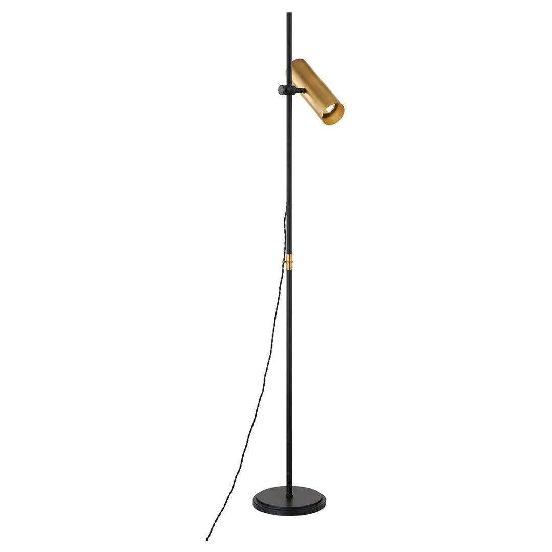 Troy Lighting - Quinn Floor Lamp - PFL9665-PBR/SBK | Montreal Lighting & Hardware