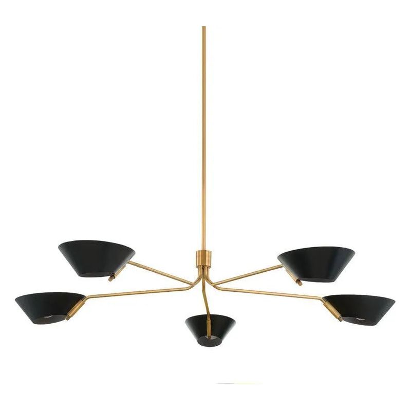 Troy Lighting - Sacramento Chandelier - F8163-PBR/SBK | Montreal Lighting & Hardware