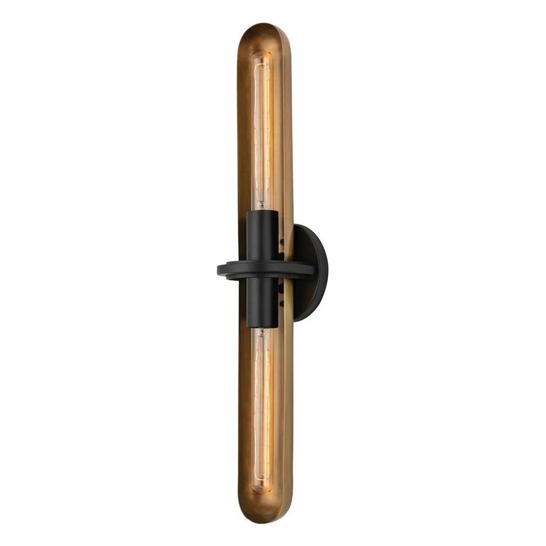 Troy Lighting - Tuscon Wall Sconce - B8626-PBR/SBK | Montreal Lighting & Hardware