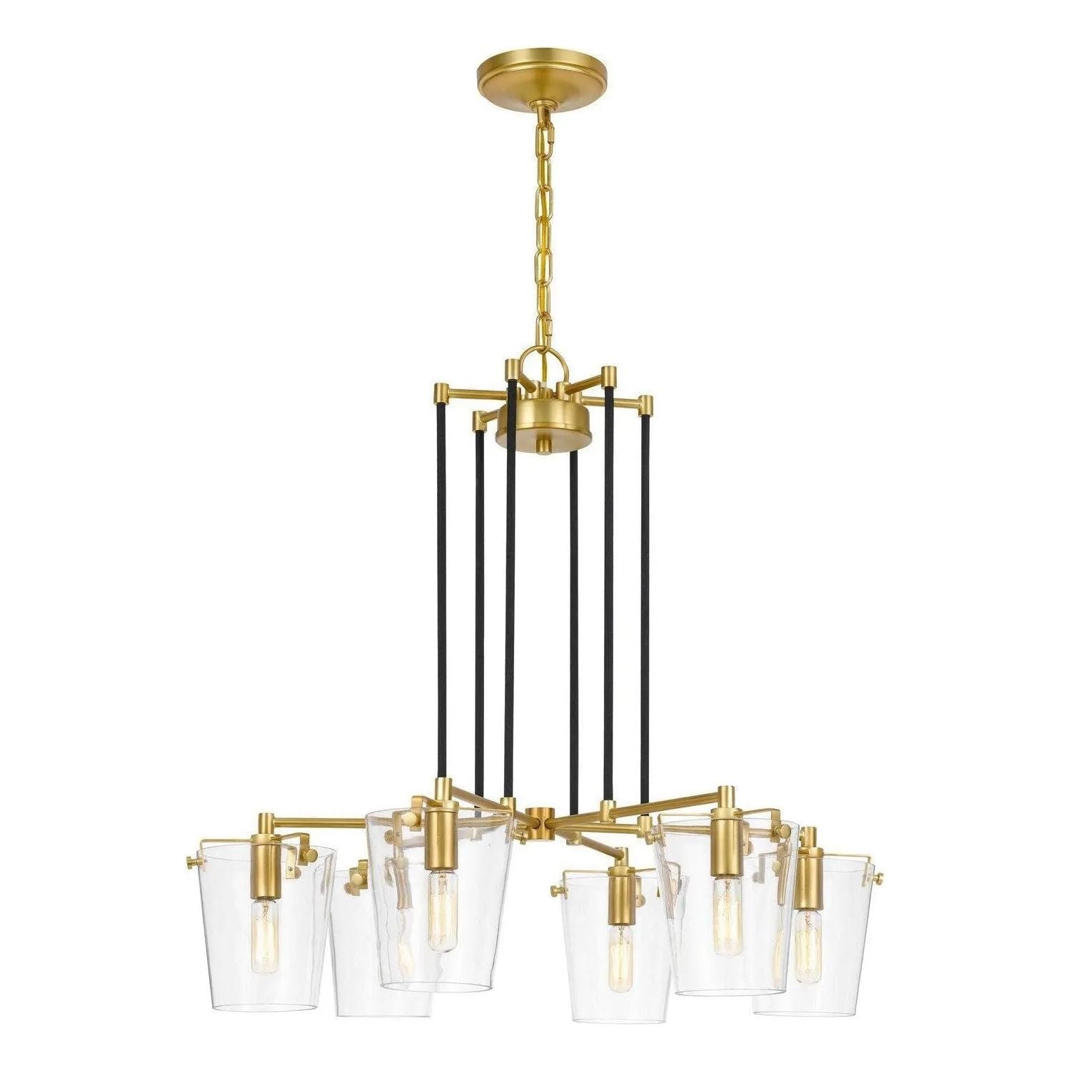 Varaluz - Arlo Chandelier - 351C06BLSB | Montreal Lighting & Hardware