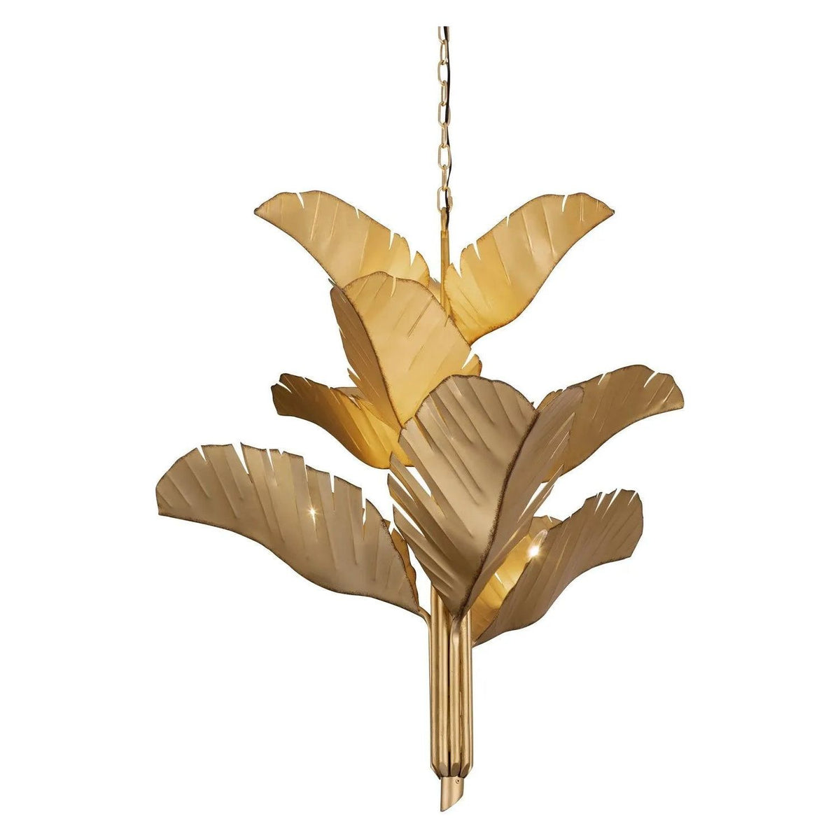 Varaluz - Banana Leaf Chandelier - 901C09GO | Montreal Lighting & Hardware