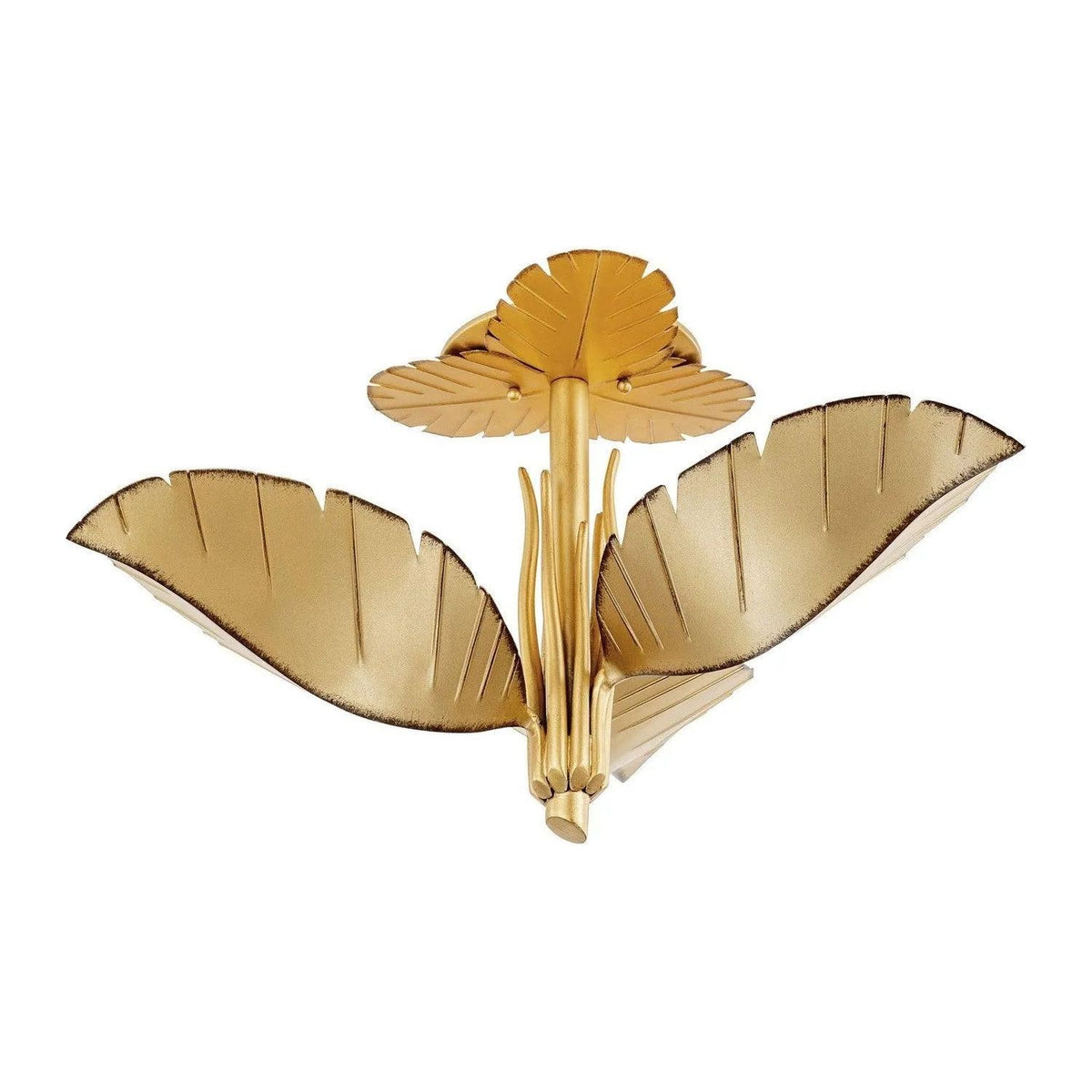 Varaluz - Banana Leaf Semi-Flush Mount - 901S03GO | Montreal Lighting & Hardware