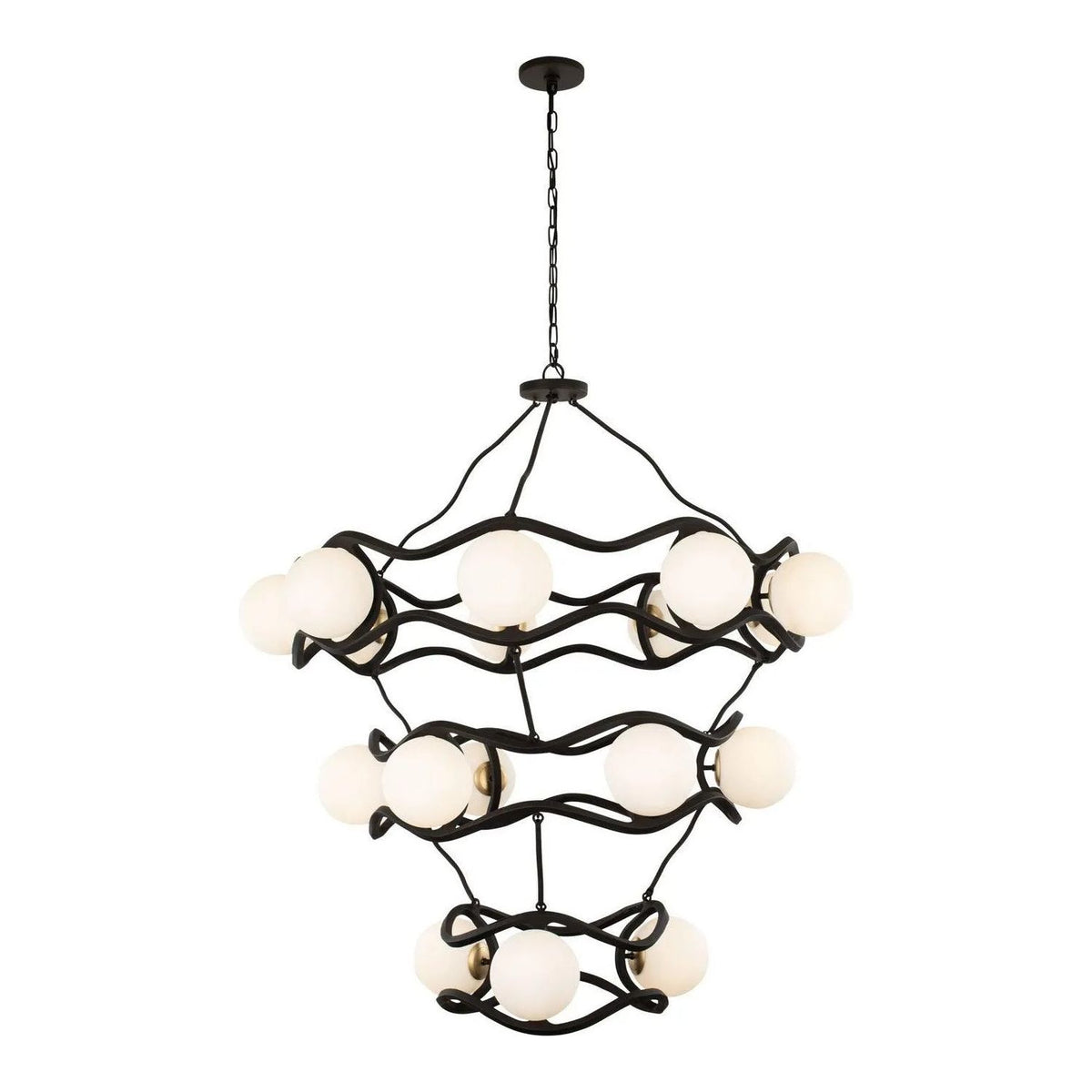 Varaluz - Black Betty Chandelier - 374C18CBFG | Montreal Lighting & Hardware