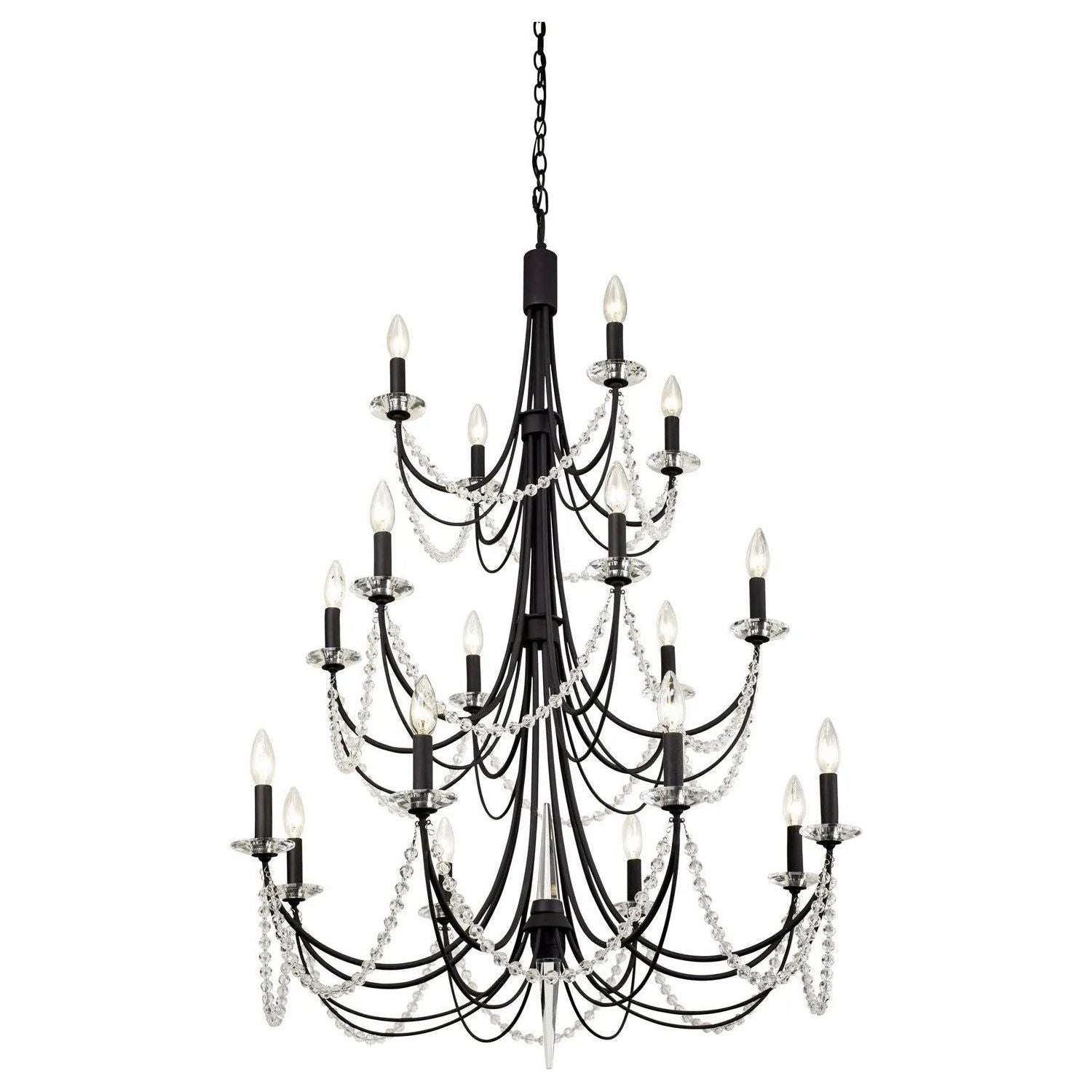 Varaluz - Brentwood 3-Tier Chandelier - 350C18CB | Montreal Lighting & Hardware