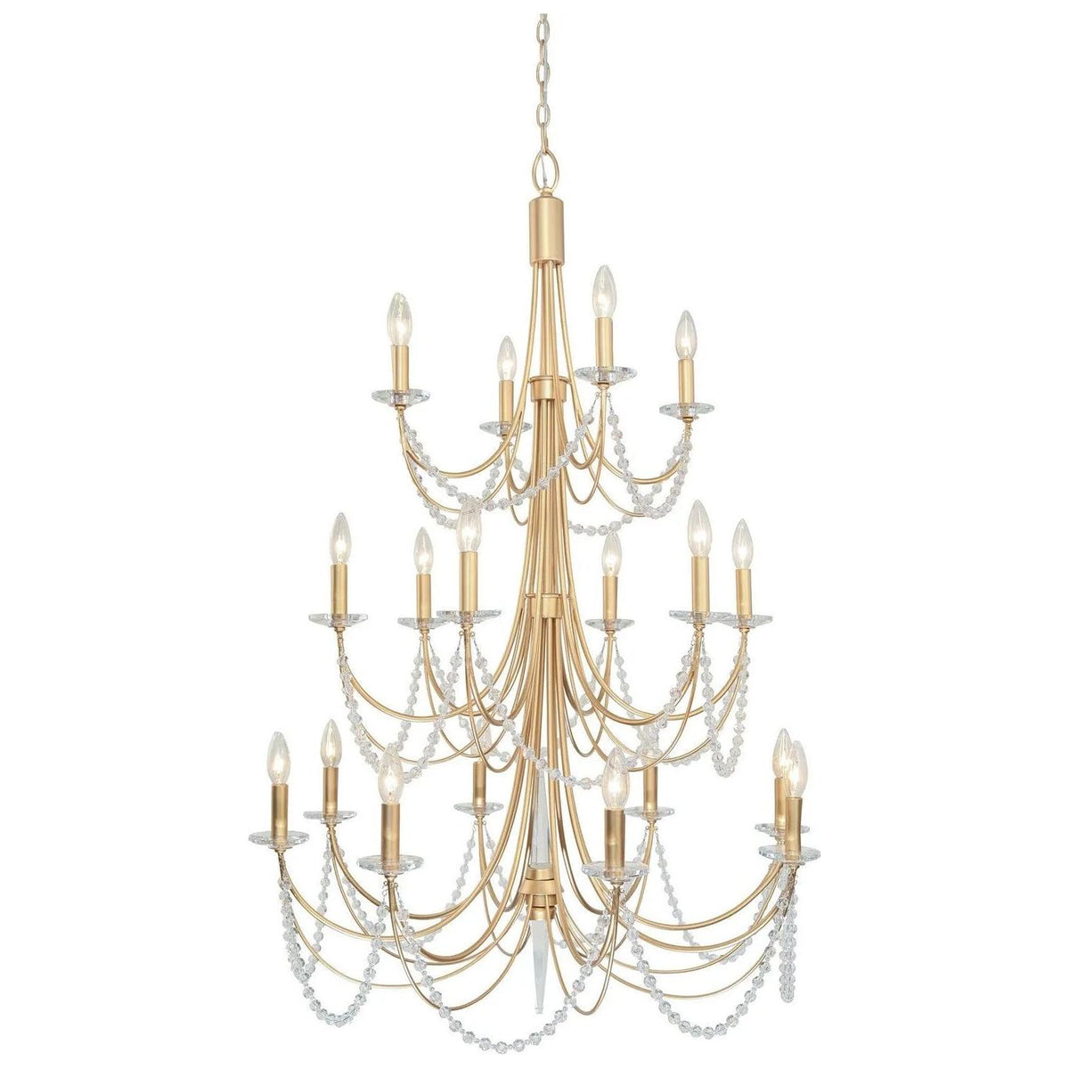 Varaluz - Brentwood 3-Tier Chandelier - 350C18FG | Montreal Lighting & Hardware