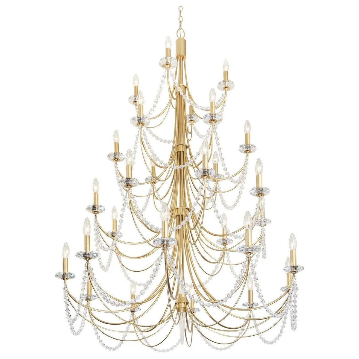 Varaluz - Brentwood 4-Tier Chandelier - 350C28FG | Montreal Lighting & Hardware