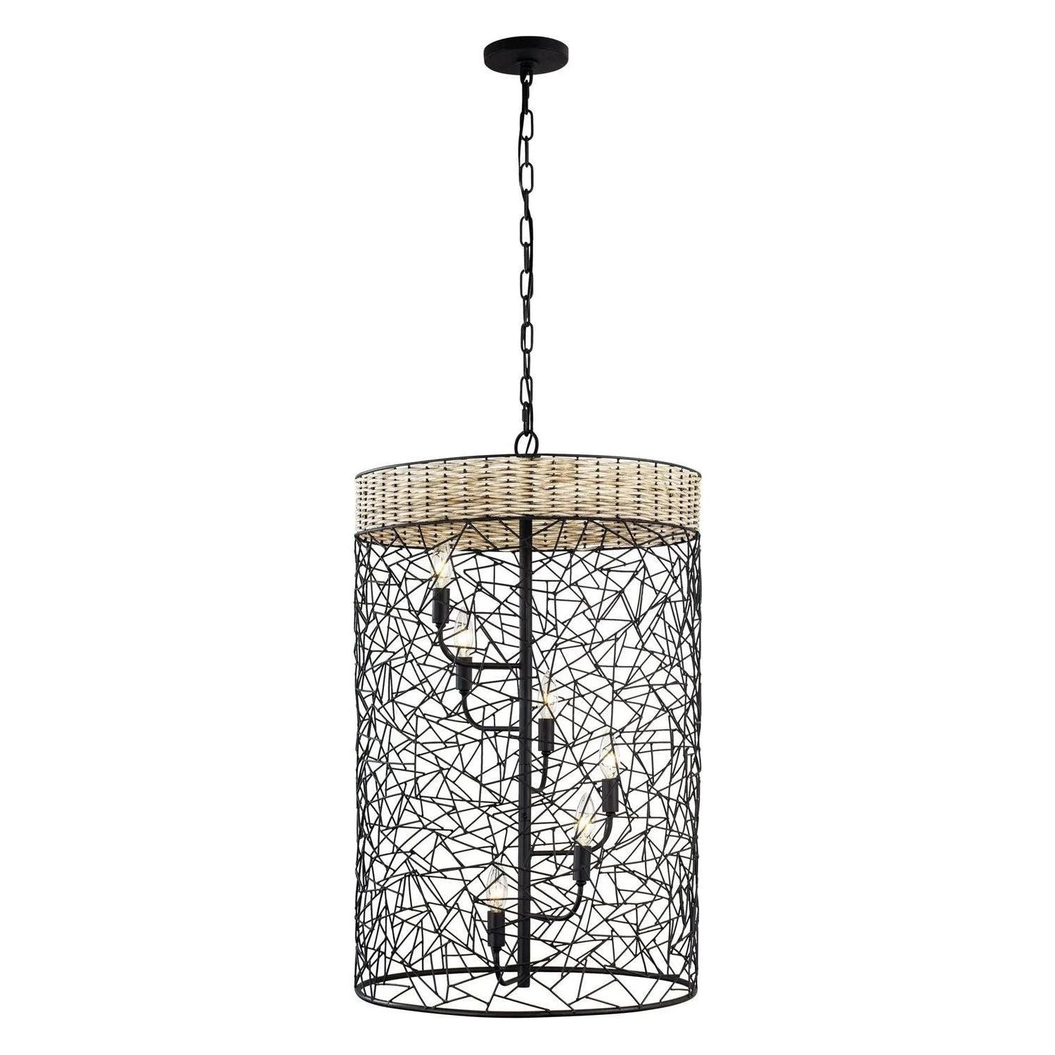 Varaluz - Cayman Foyer Pendant - 362F06BL | Montreal Lighting & Hardware