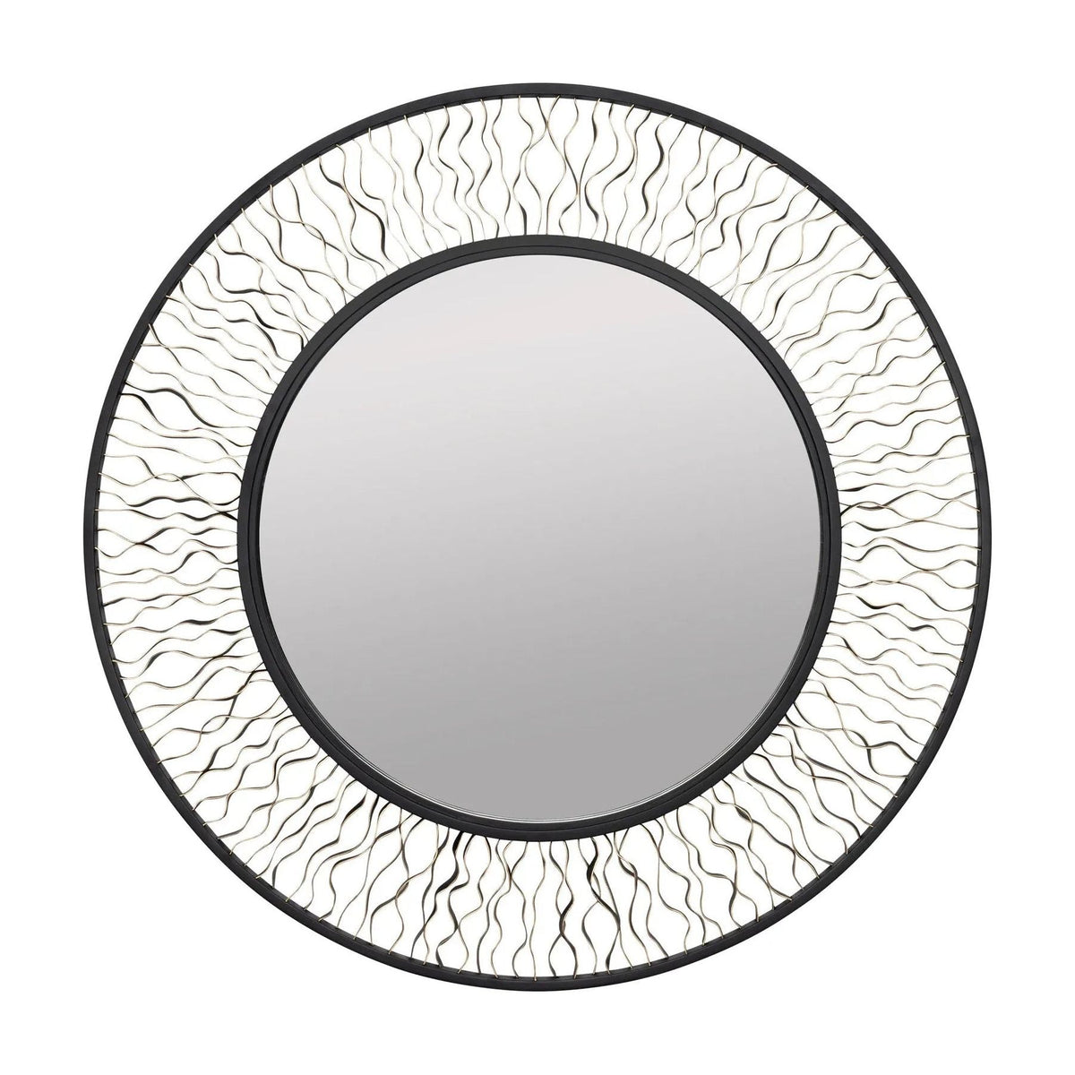 Varaluz - Estela Round Mirror - 380MI30AMBFG | Montreal Lighting & Hardware