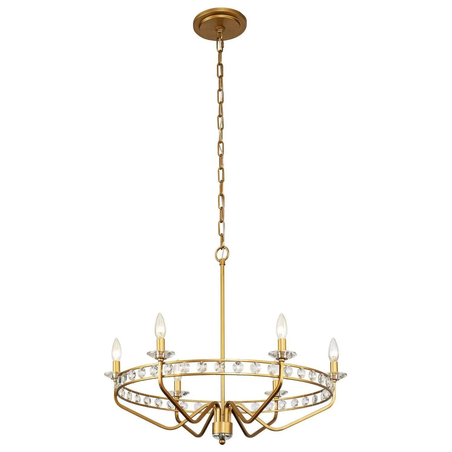 Varaluz - Monroe Chandelier - 363C06AG | Montreal Lighting & Hardware