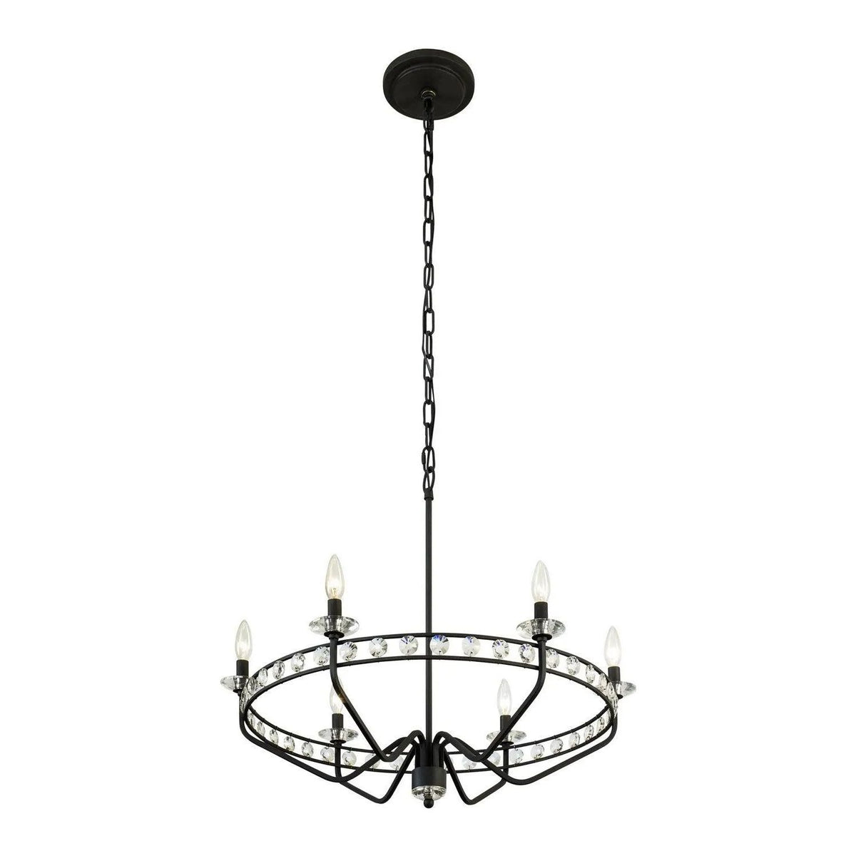 Varaluz - Monroe Chandelier - 363C06CB | Montreal Lighting & Hardware