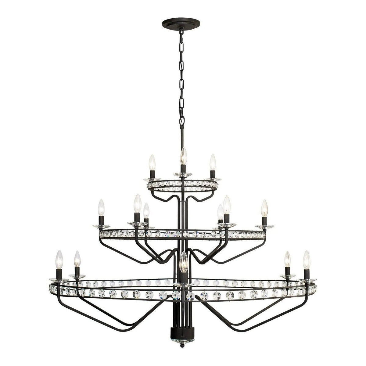 Varaluz - Monroe Chandelier - 363C15CB | Montreal Lighting & Hardware