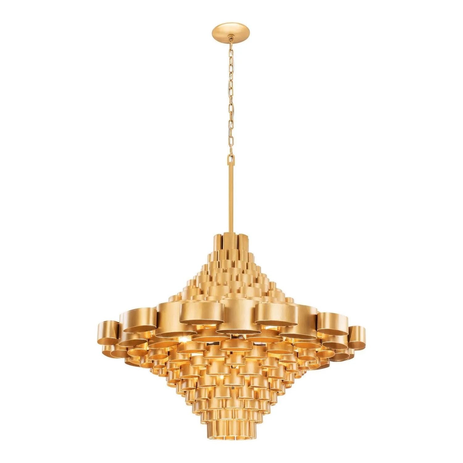 Varaluz - Totally Tubular Foyer Pendant - 369F17AGCB | Montreal Lighting & Hardware