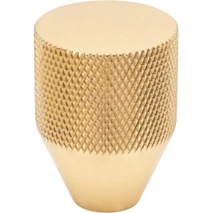 Vesta Fine Hardware - Beliza Conical Knurled Knob - V7407PB | Montreal Lighting & Hardware