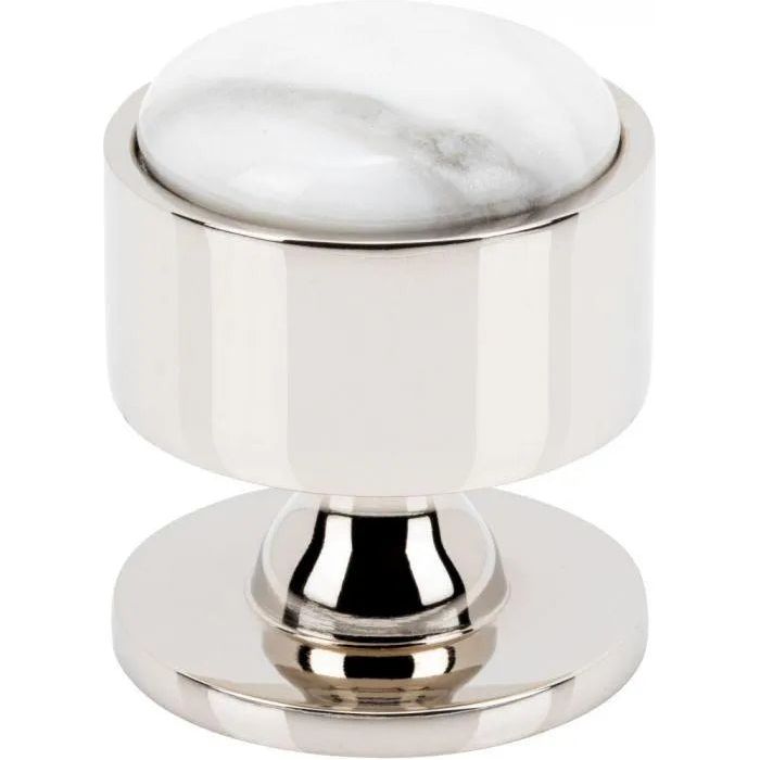 Vesta Fine Hardware - Firesky Carrara White Knob - V7553PN | Montreal Lighting & Hardware