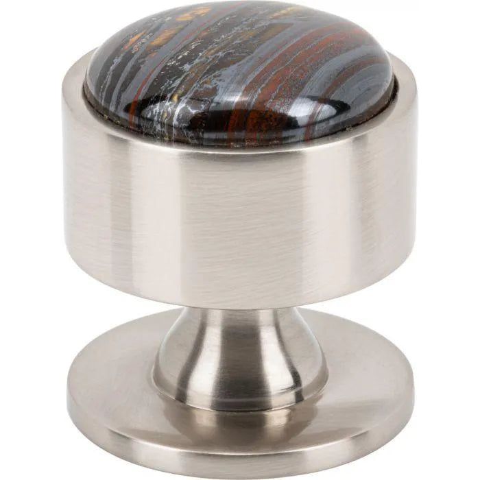 Vesta Fine Hardware - Firesky Iron Tiger Eye Knob - V7551BSN | Montreal Lighting & Hardware