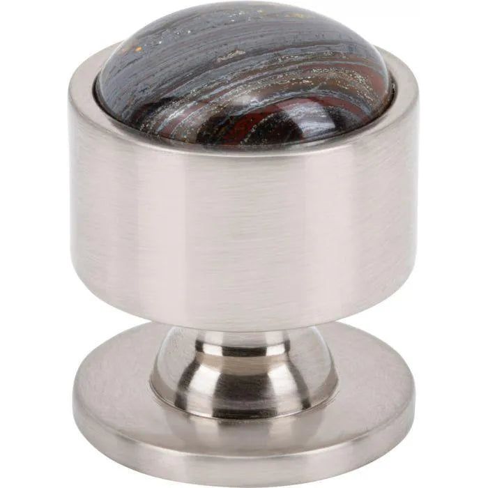 Vesta Fine Hardware - Firesky Iron Tiger Eye Knob - V7561BSN | Montreal Lighting & Hardware