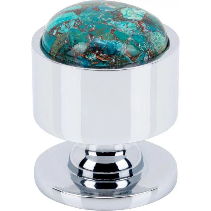 Vesta Fine Hardware - Firesky Mohave Blue Knob - V7565PC | Montreal Lighting & Hardware