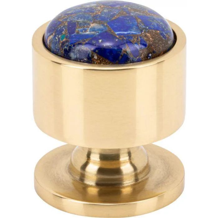 Vesta Fine Hardware - Firesky Mohave Lapis Knob - V7560PB | Montreal Lighting & Hardware