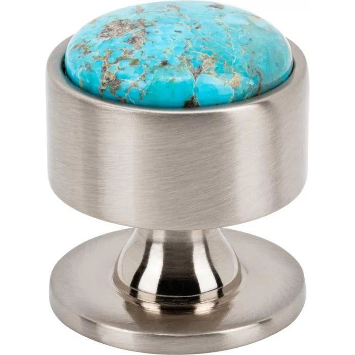 Vesta Fine Hardware - Firesky Mohave Turquoise Knob - V7554BSN | Montreal Lighting & Hardware