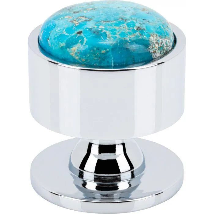 Vesta Fine Hardware - Firesky Mohave Turquoise Knob - V7554PC | Montreal Lighting & Hardware