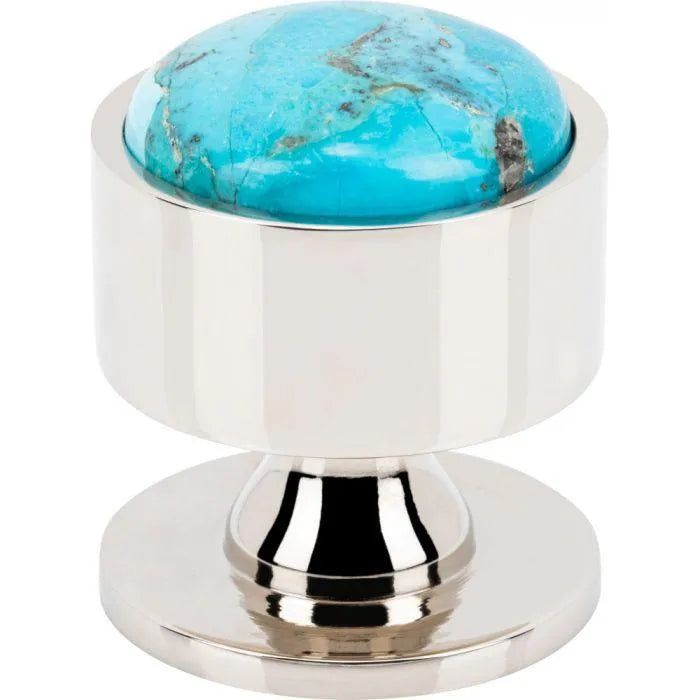 Vesta Fine Hardware - Firesky Mohave Turquoise Knob - V7554PN | Montreal Lighting & Hardware