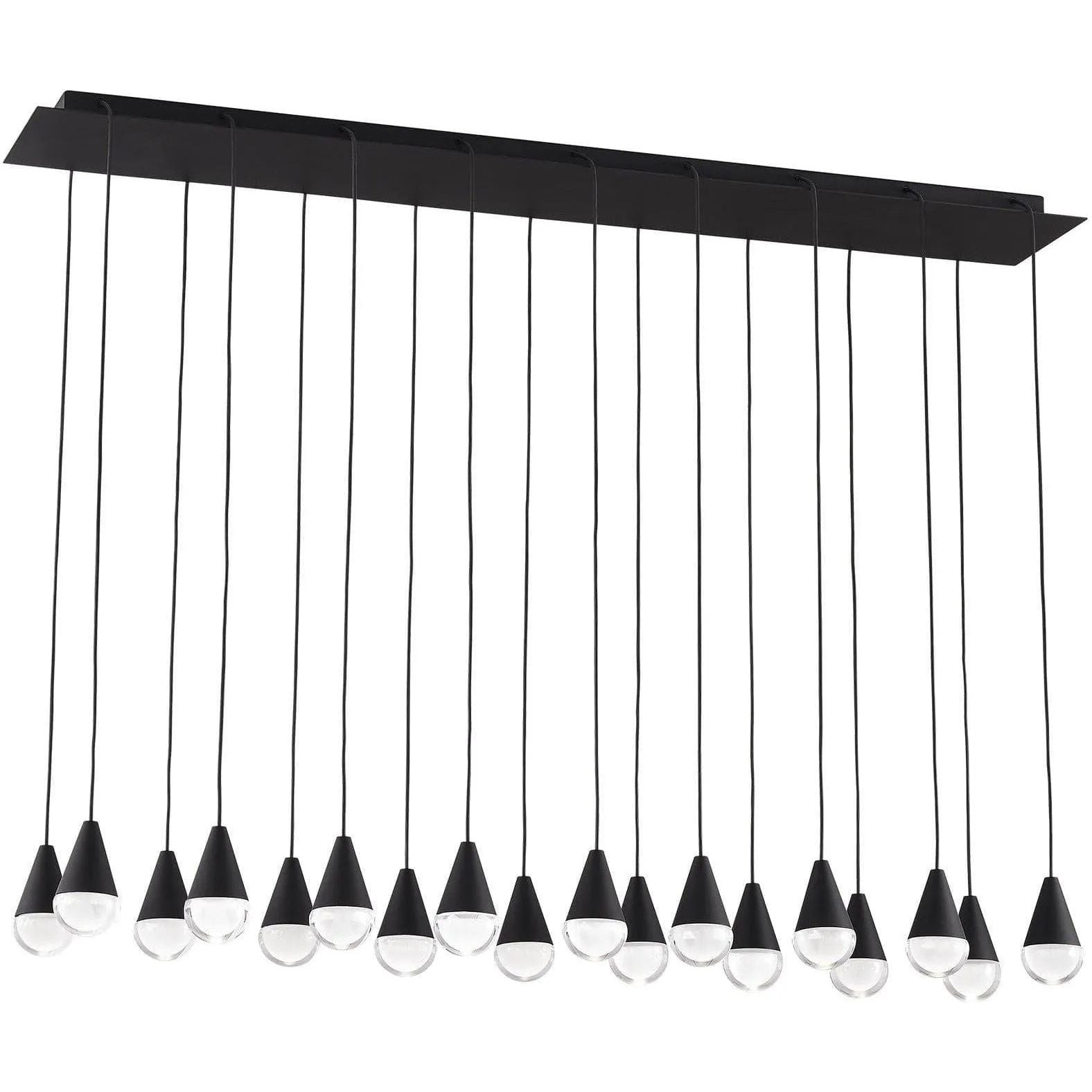 Visual Comfort Modern Collection - Cupola LED Linear Chandelier - 700TRSPCPA18TB-LED930120 | Montreal Lighting & Hardware