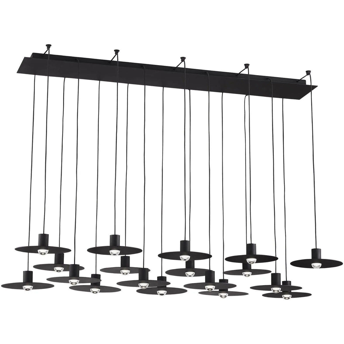 Visual Comfort Modern Collection - Eaves LED Chandelier - 700TRSPEVS18TB-LED930120 | Montreal Lighting & Hardware