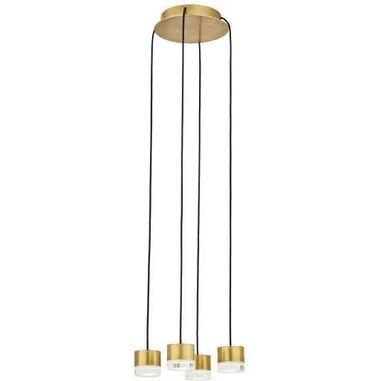 Visual Comfort Modern Collection - Gable LED Chandelier - 700TRSPGBL18TB-LED930120 | Montreal Lighting & Hardware