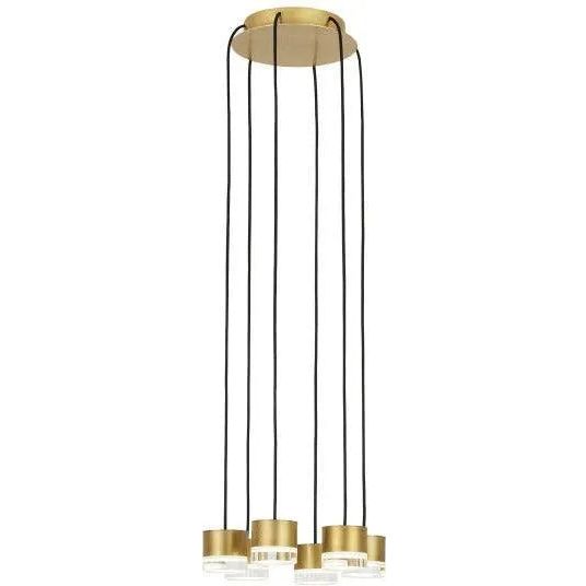 Visual Comfort Modern Collection - Gable LED Chandelier - 700TRSPGBL18TB-LED930120 | Montreal Lighting & Hardware