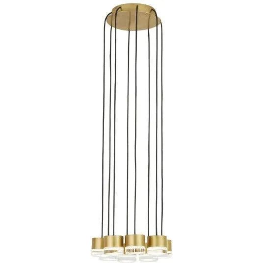 Visual Comfort Modern Collection - Gable LED Chandelier - 700TRSPGBL18TB-LED930120 | Montreal Lighting & Hardware