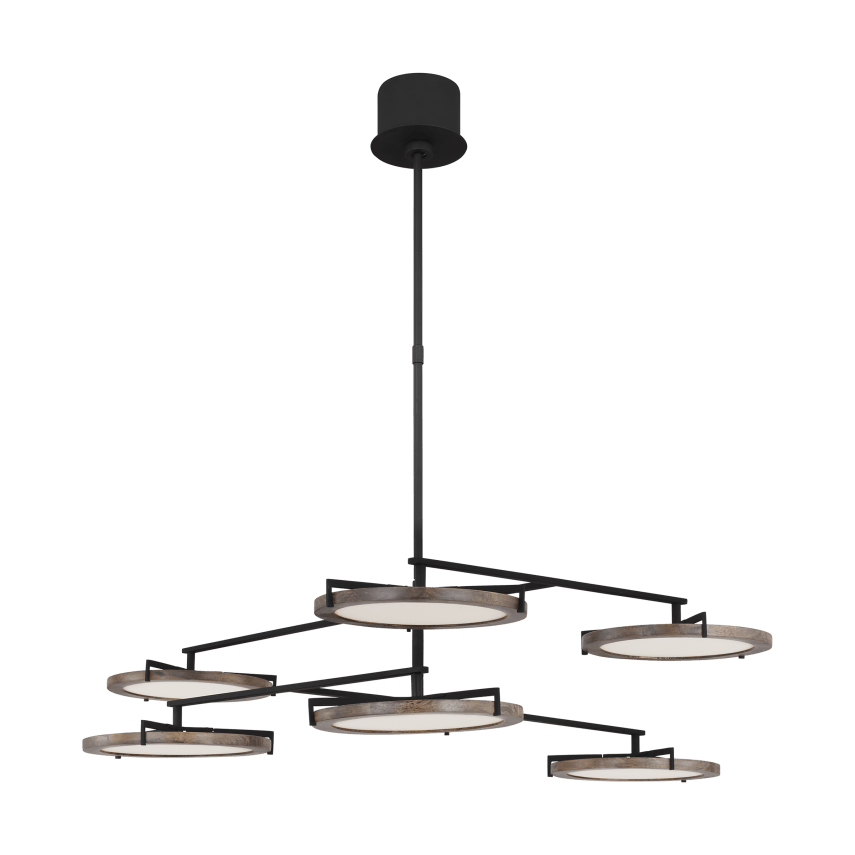 Visual Comfort Modern Collection - Shuffle Large Chandelier - CDCH17327WOB | Montreal Lighting & Hardware