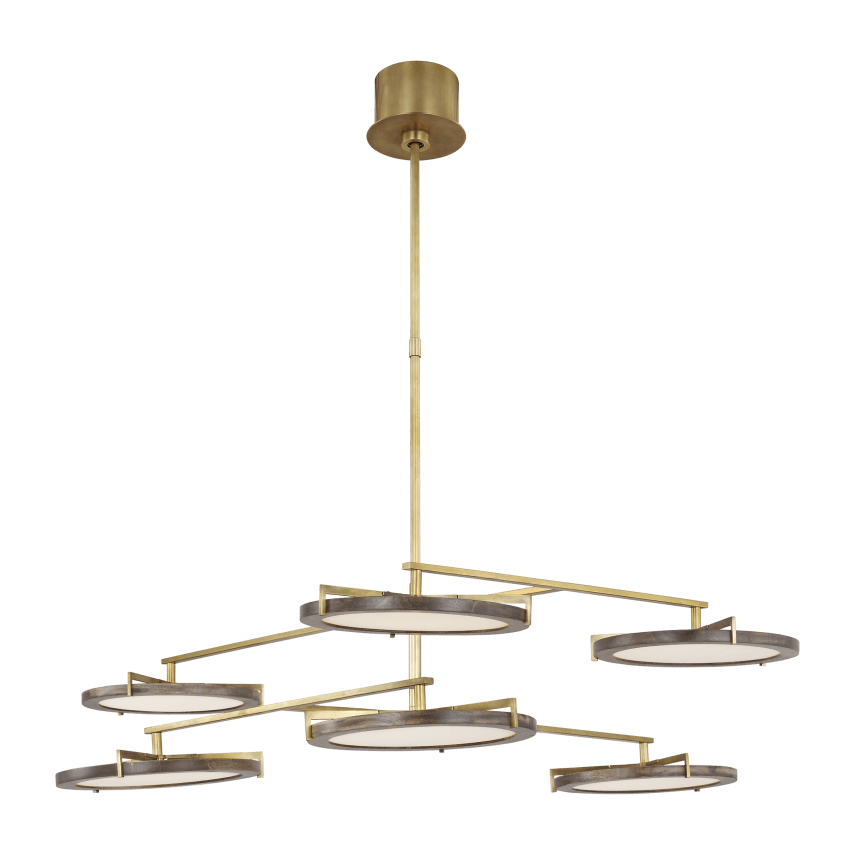 Visual Comfort Modern Collection - Shuffle Large Chandelier - CDCH17327WONB | Montreal Lighting & Hardware