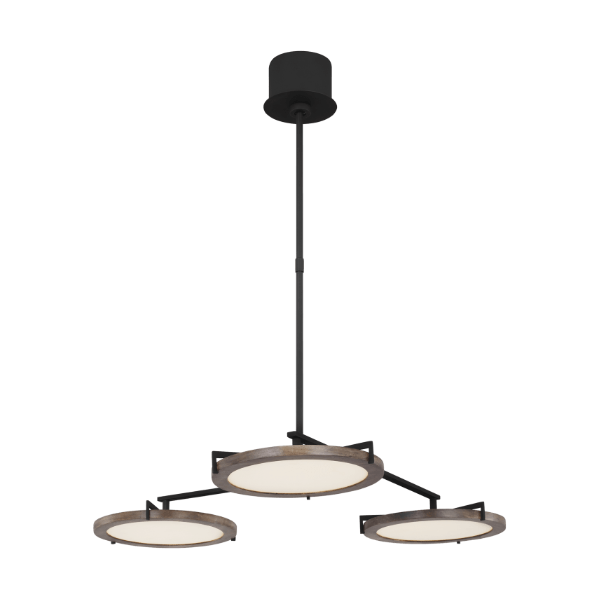 Visual Comfort Modern Collection - Shuffle Medium Chandelier - CDCH17227WOB | Montreal Lighting & Hardware