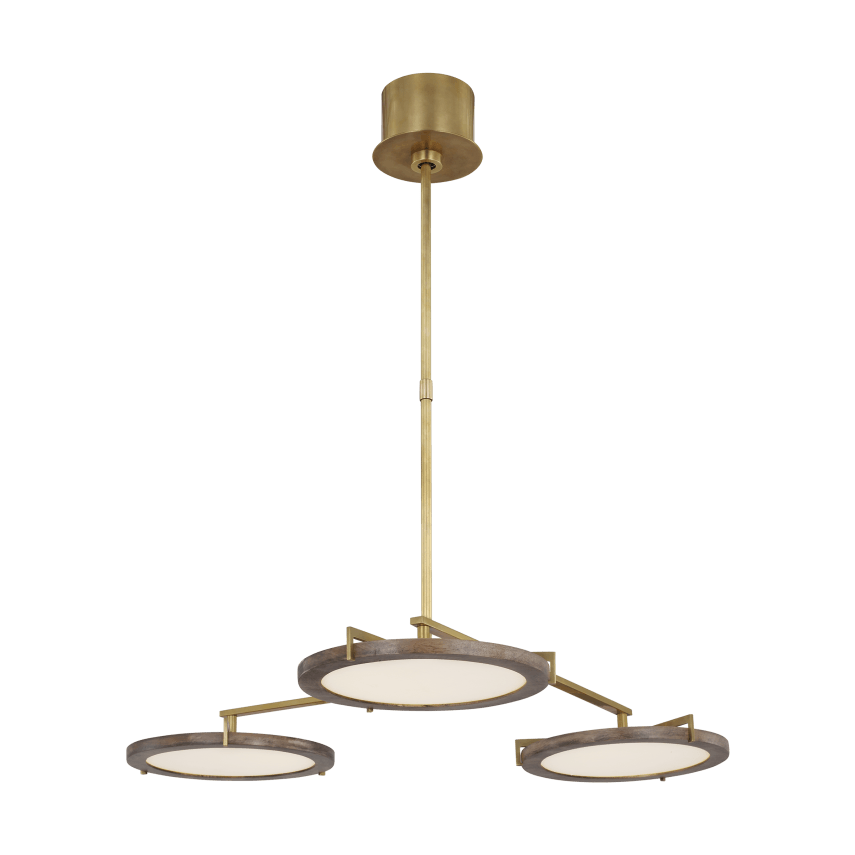 Visual Comfort Modern Collection - Shuffle Medium Chandelier - CDCH17227WONB | Montreal Lighting & Hardware