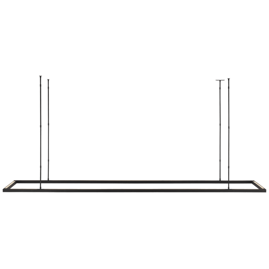 Visual Comfort Modern Collection - Stagger Halo Uplight Linear Suspension - MDLS18627B | Montreal Lighting & Hardware