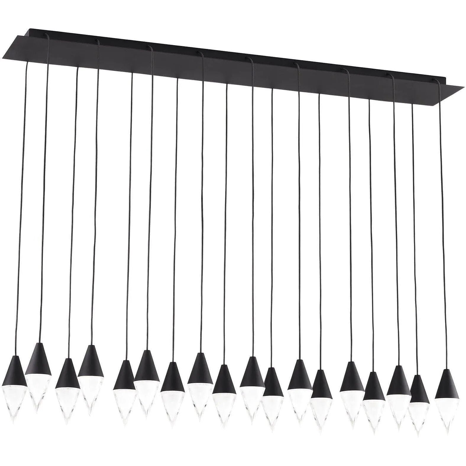 Visual Comfort Modern Collection - Turret LED Chandelier - 700TRSPTRT18TB-LED930120 | Montreal Lighting & Hardware