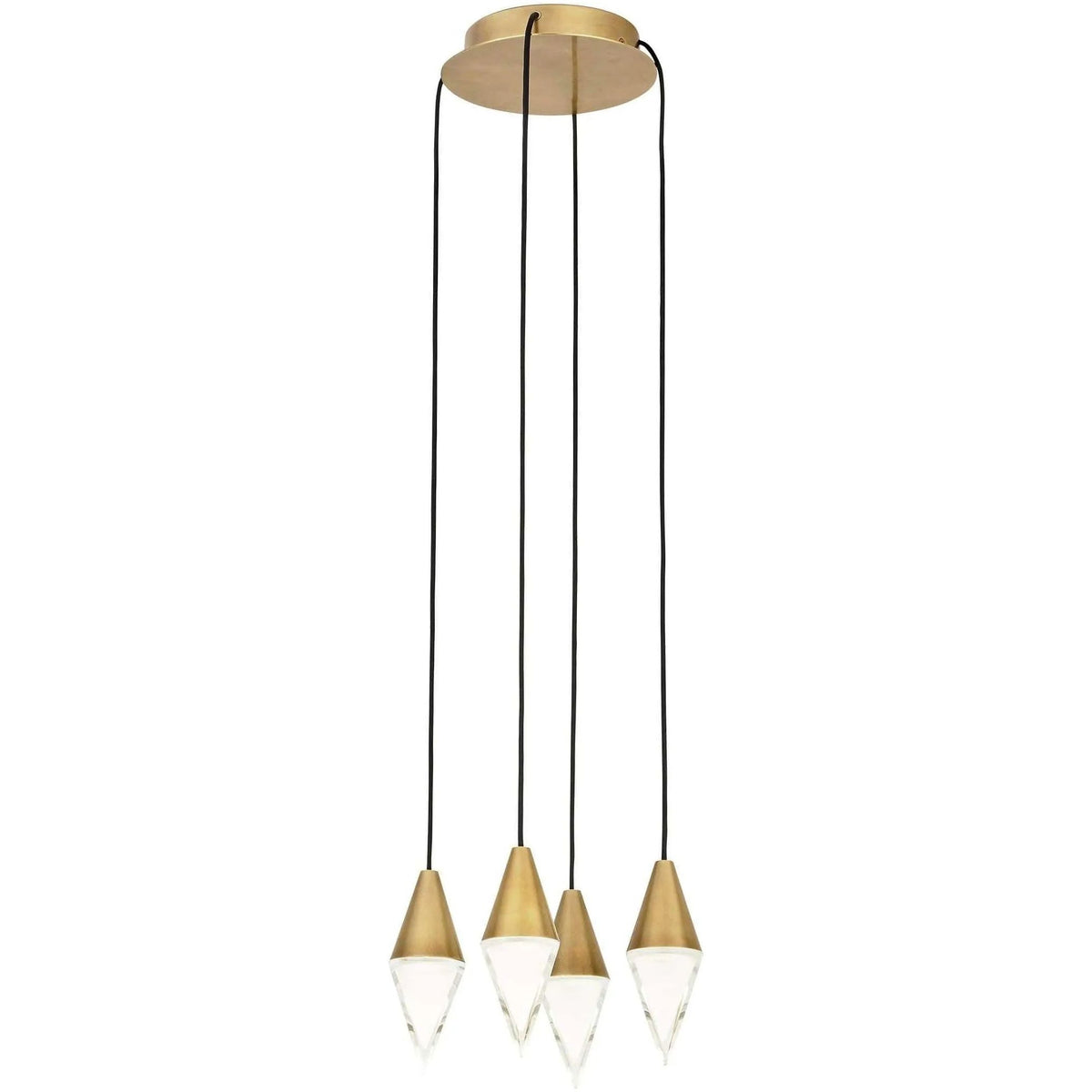 Visual Comfort Modern Collection - Turret LED Chandelier - 700TRSPTRT4RNB-LED930 | Montreal Lighting & Hardware