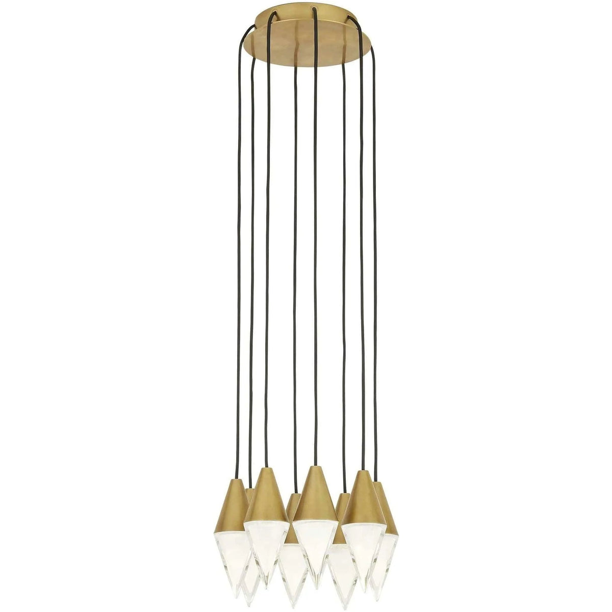 Visual Comfort Modern Collection - Turret LED Chandelier - 700TRSPTRT8RNB-LED930 | Montreal Lighting & Hardware