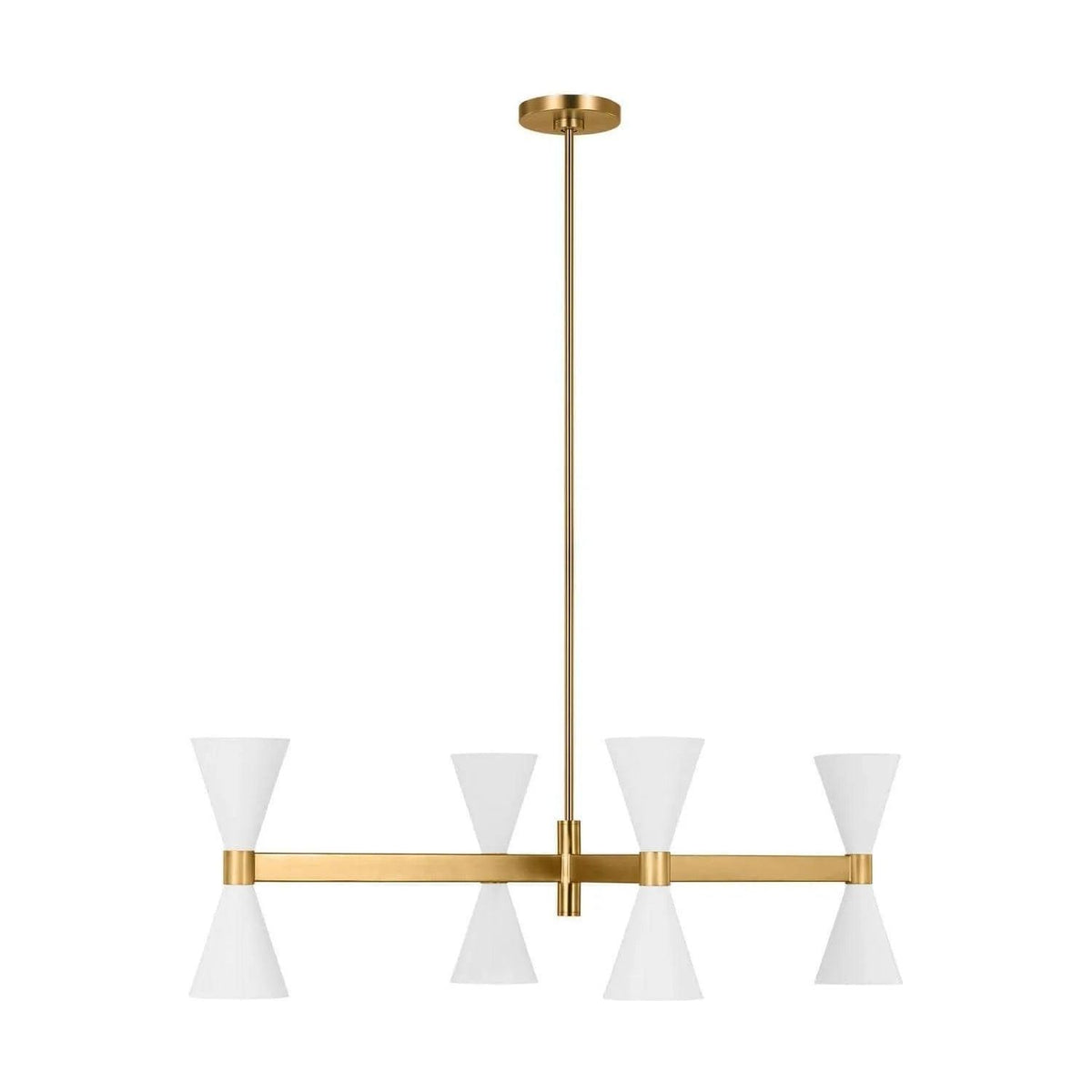 Visual Comfort Studio Collection - Albertine Linear Chandelier - AEC1068MWT | Montreal Lighting & Hardware