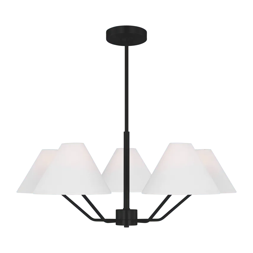 Visual Comfort Studio Collection - Burke Chandelier - DJC1005MBK | Montreal Lighting & Hardware