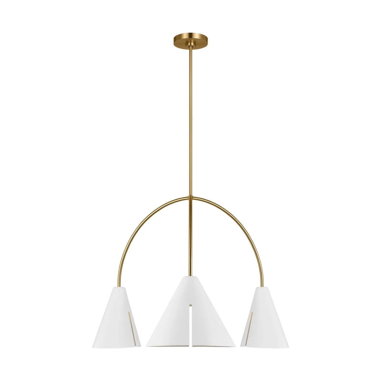 Visual Comfort Studio Collection - Cambre LED Chandelier - KC1113MWTBBS-L1 | Montreal Lighting & Hardware