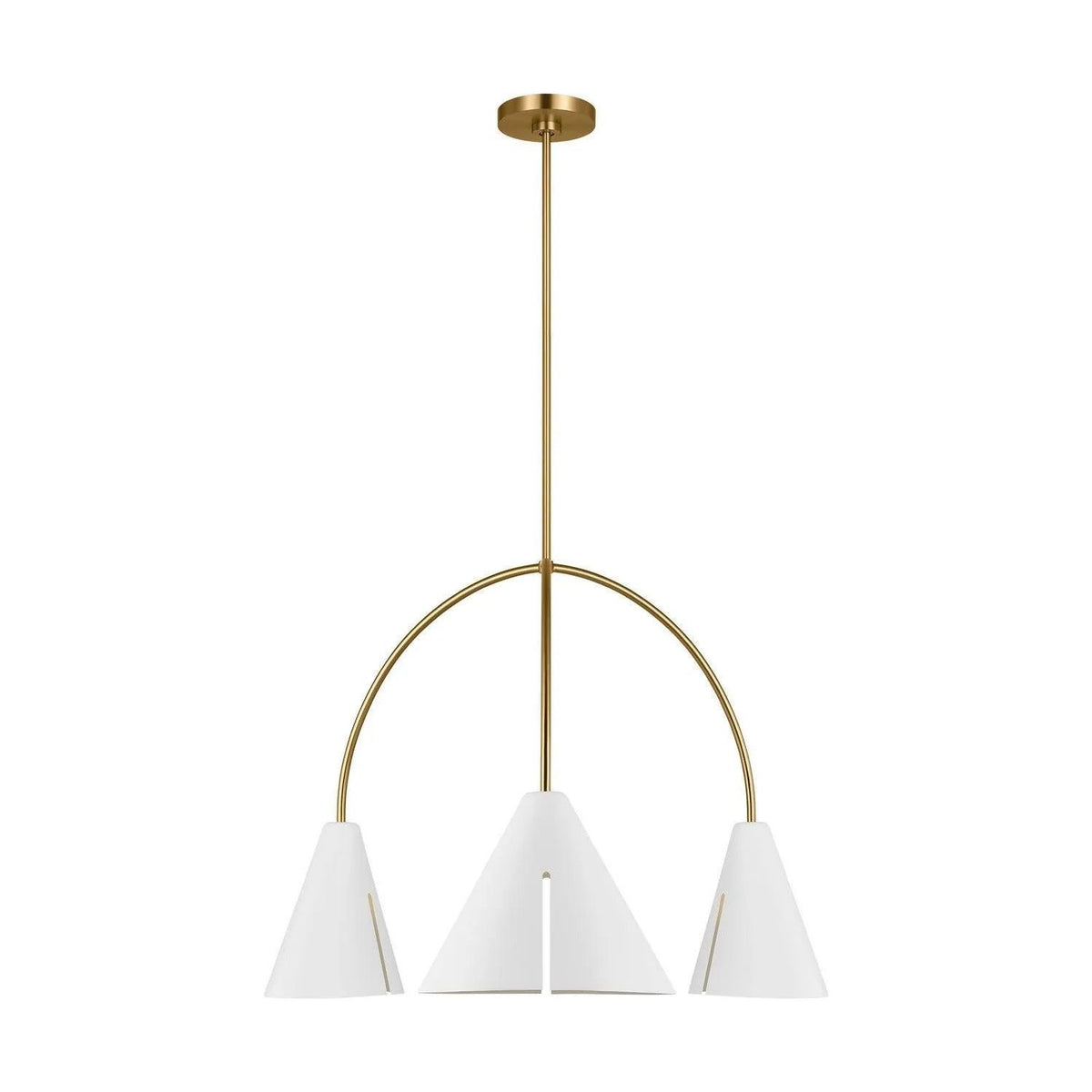 Visual Comfort Studio Collection - Cambre LED Chandelier - KC1113MWTBBS-L1 | Montreal Lighting & Hardware