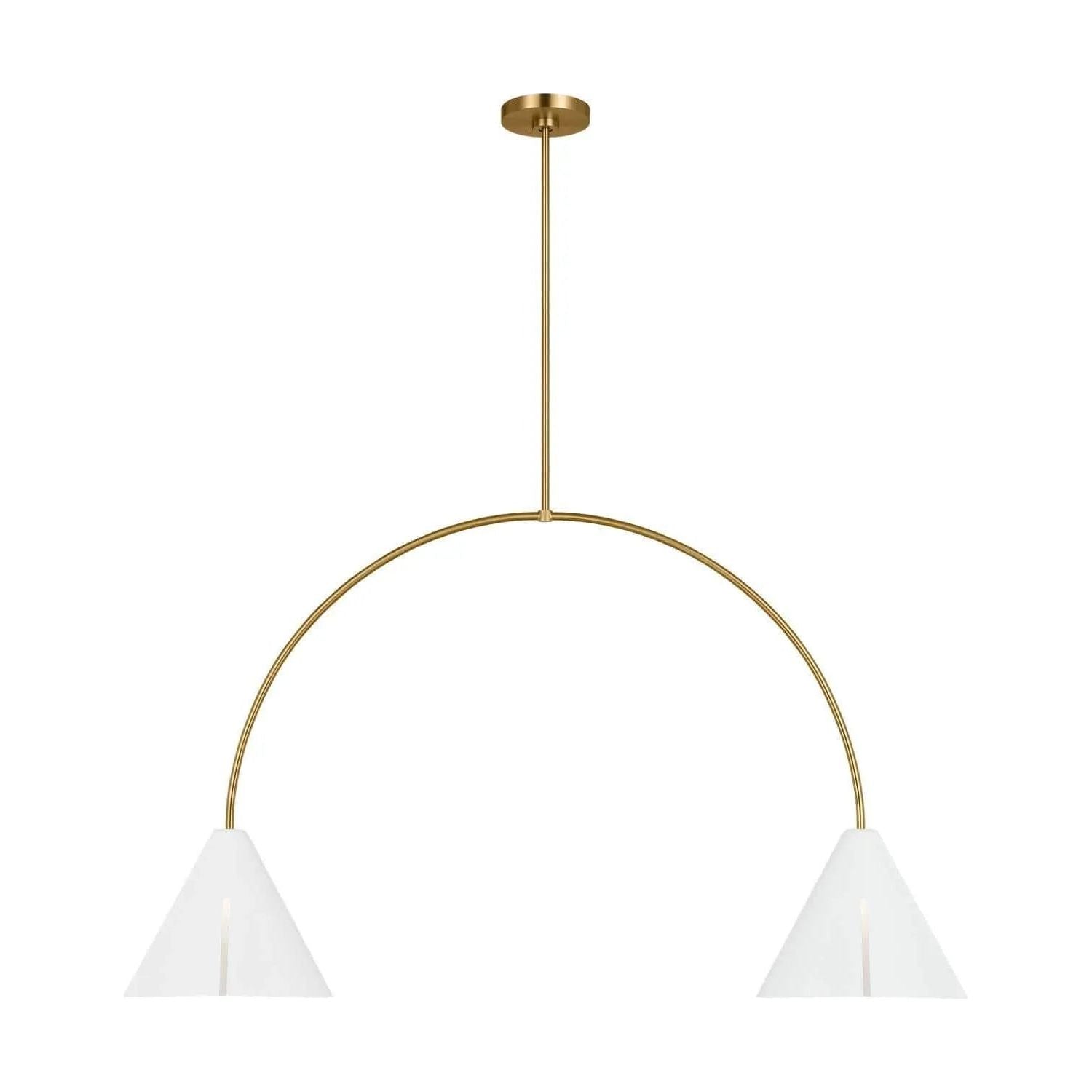 Visual Comfort Studio Collection - Cambre LED Linear Chandelier - KC1102MWTBBS-L1 | Montreal Lighting & Hardware