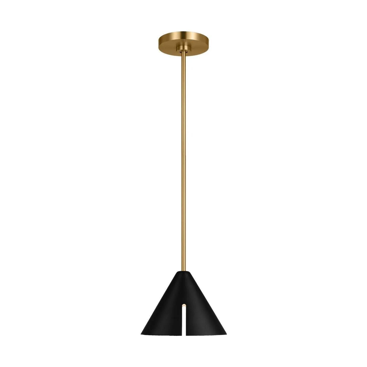 Visual Comfort Studio Collection - Cambre LED Pendant - KP1121MBKBBS-L1 | Montreal Lighting & Hardware