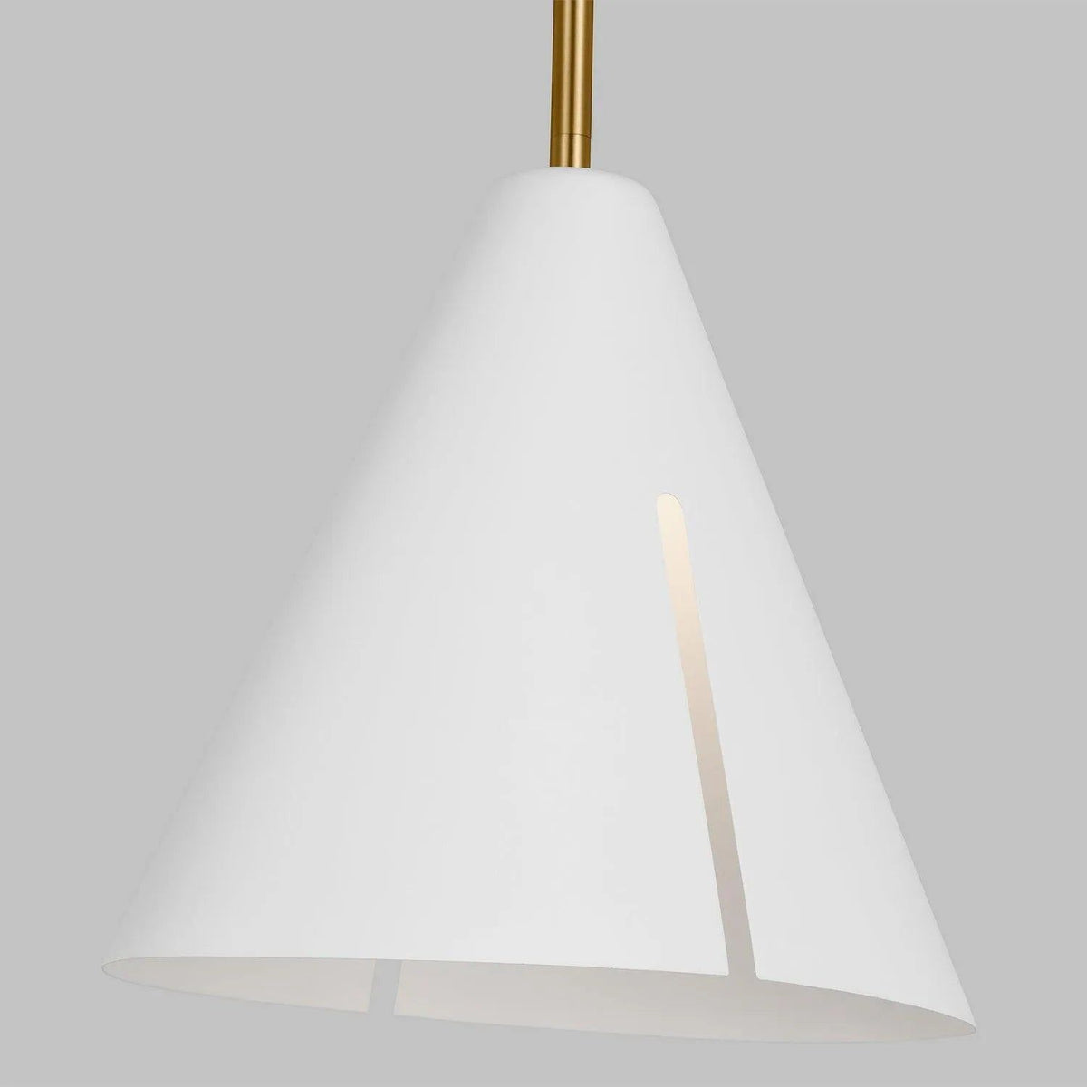 Visual Comfort Studio Collection - Cambre LED Pendant - KP1131MWTBBS-L1 | Montreal Lighting & Hardware